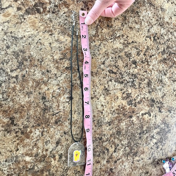 Lisa Frank Dog Acrylic Sticker Necklace - Picture 6 of 7